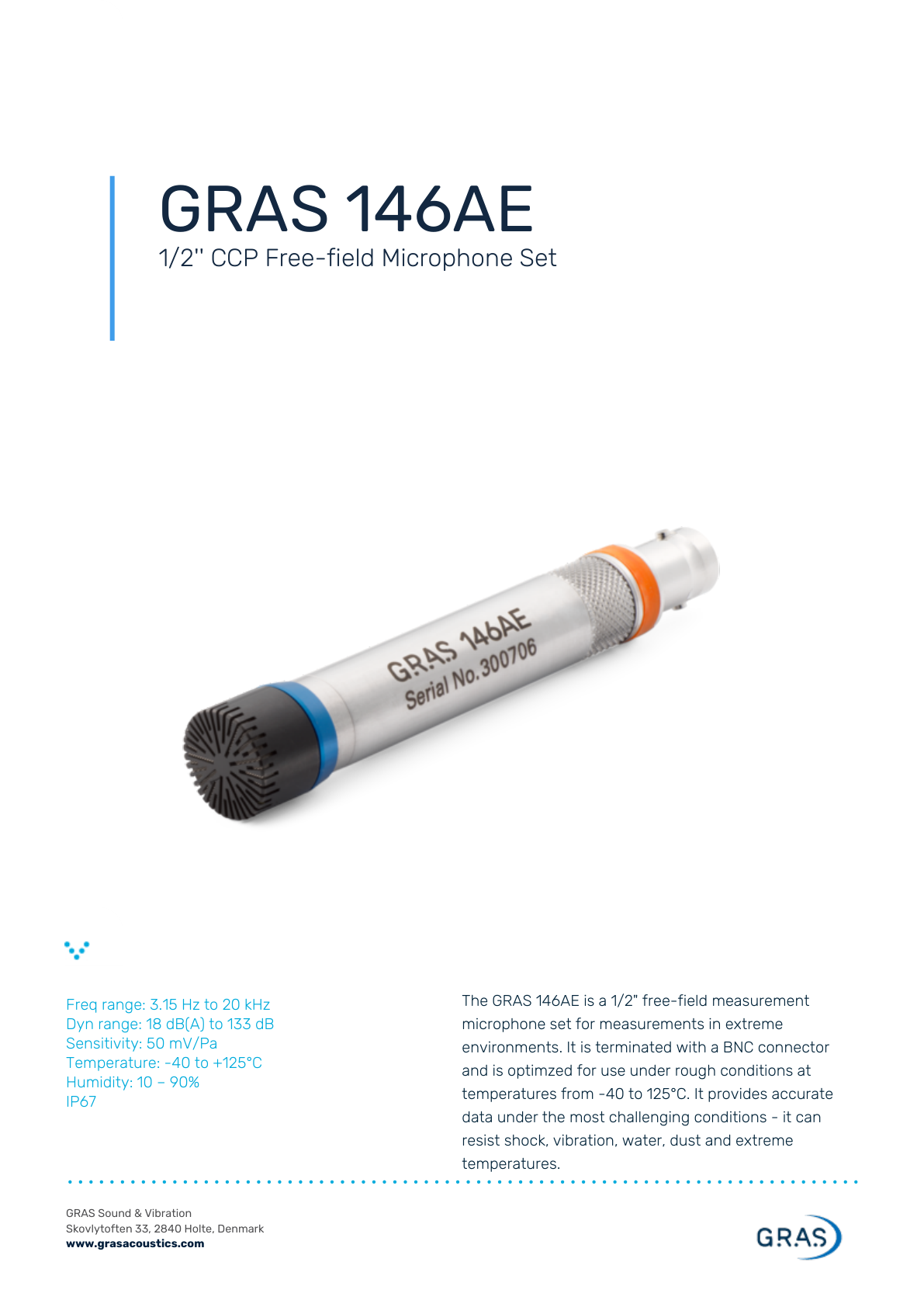 GRAS 146AE 데이터시트 1페이지