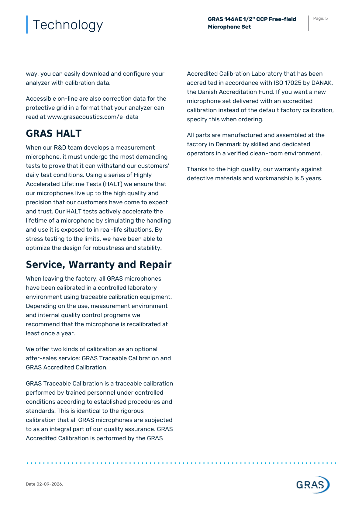 GRAS 146AE 데이터시트 5페이지